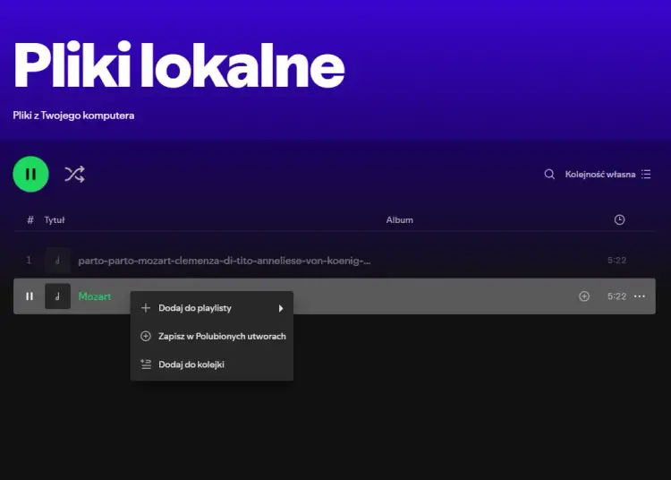 Dodaj lokalne pliki do Spotify na telefonie bez frustracji